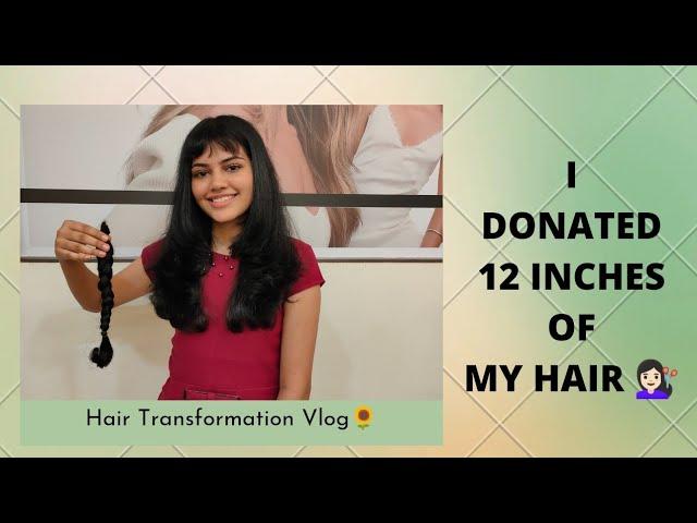 Donating my hair for cancer patients ️#copewithcancer #hairdonation