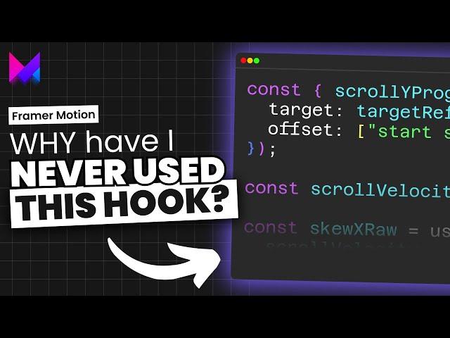 The Most Overlooked Framer Motion Hook is DOPE