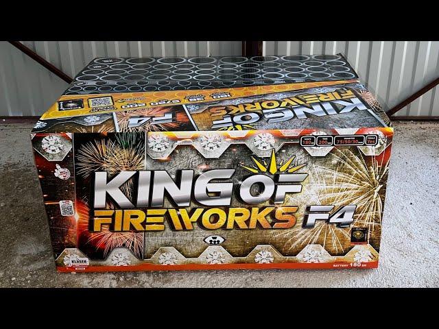 King of Fireworks F4 : CM180A : 30/50/75 mm : 180 Shots : 5720 Gram : Klasek Pyrotechnics