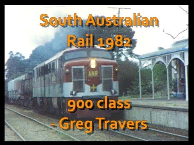 South Australian Rail in 1982 mostly 900 class English Electric power with dubbed sound