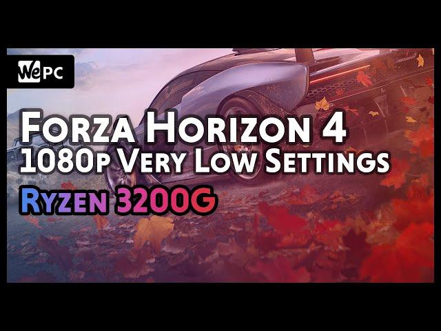 AMD Ryzen 3 3200G | Forza Horizon 4 Benchmark | Low Settings | WePC Benchmark