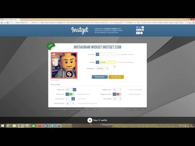 How to add Instagram widget to Blogspot