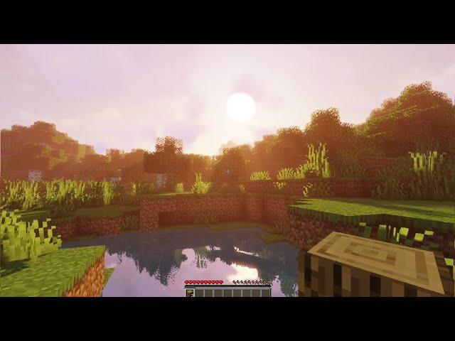 Relaxing Minecraft Gameplay Longplay Building | Survival with Sildur's Shaders [no commentary]