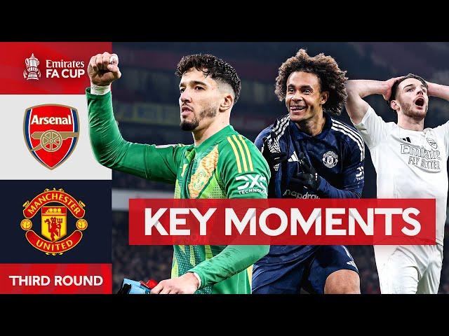 Arsenal v Manchester United | Key Moments | Third Round | Emirates FA Cup 2024-24