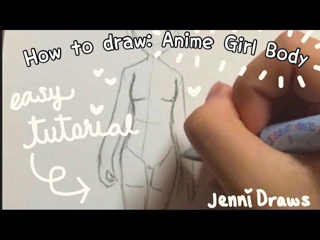 How to draw: Anime Body in 4 MINUTES | drawing tutorial EASY for beginners | step by step