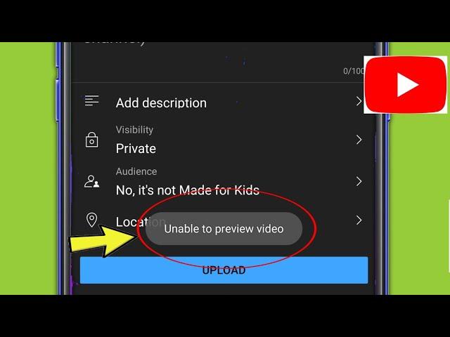 Fix YouTube Unable to Preview Video Problem Solved