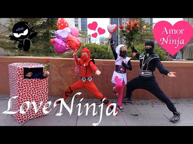 Ninja Kidz dá flores e bolas  Brincadeira surpresa para crianças