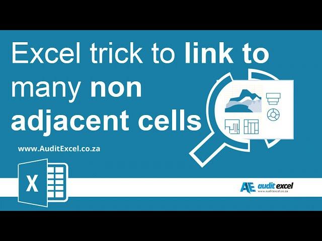 Link to non adjacent cells in Excel