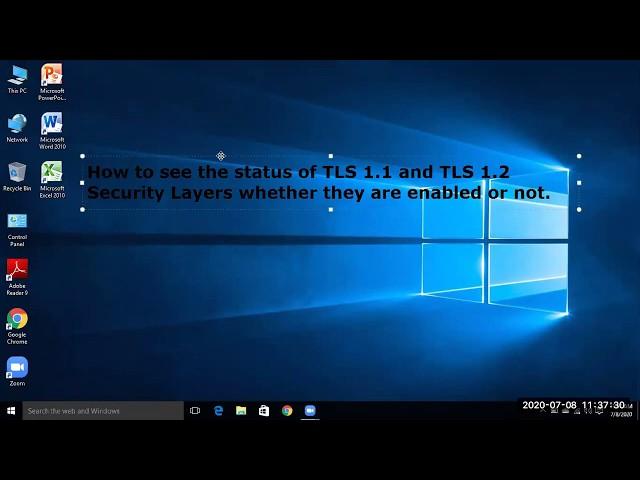 How to enable TLS 1.1, TLS 1.2 in windows 10. Microsoft start problem resolved.