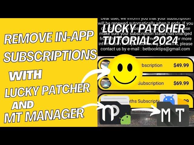 How to Remove Subscriptions and Purchases in Apps Using Lucky Patcher 2024 Tutorial