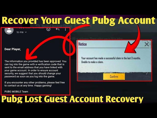 Recover Your Pubg Guest Account | How to Recover Lost Pubg Guest Account  | Pubg Account Recovery
