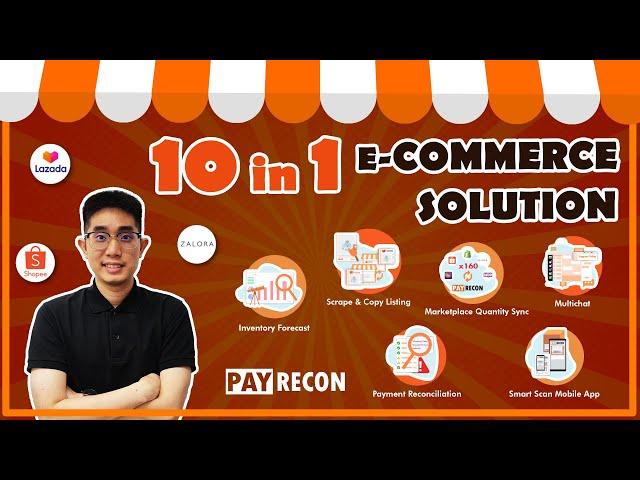 PayRecon【10-IN-1】E-COMMERCE SOLUTION | How to use Marketplace Seller Tools to manage online stores.
