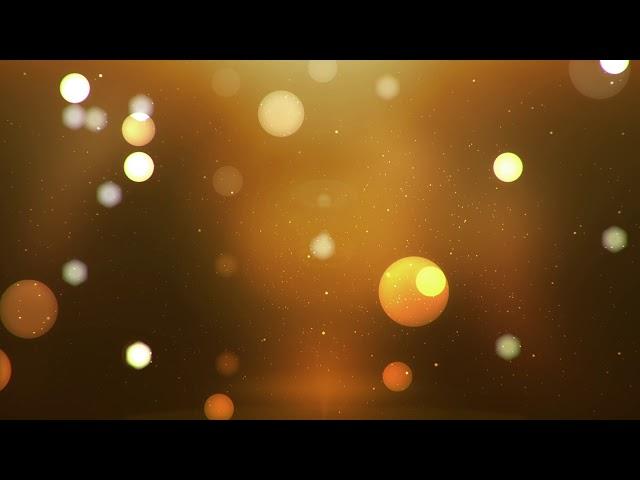 Golden Particles and Lights Bokehs 02 Copyright Free Motion Graphics, Background Footage