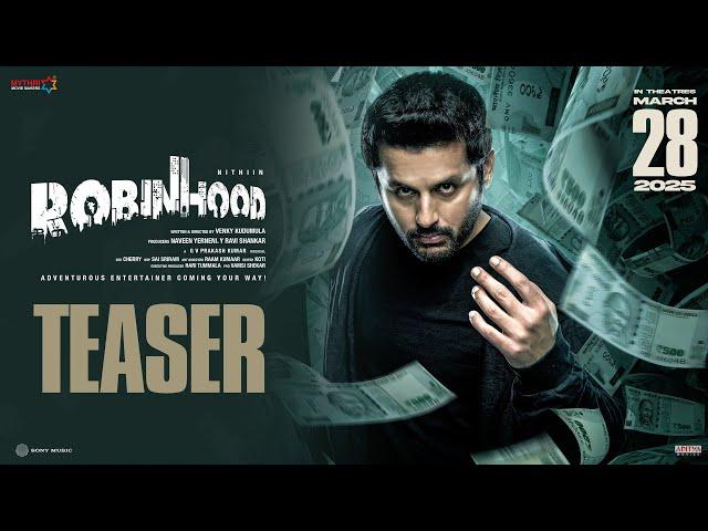 Robinhood Official Teaser | Nithiin | Sreeleela | Venky Kudumula | GV Prakash | Mythri Movie Makers