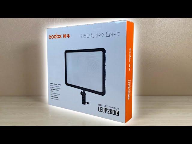 GODOX LEDP260C Video Light Unboxing