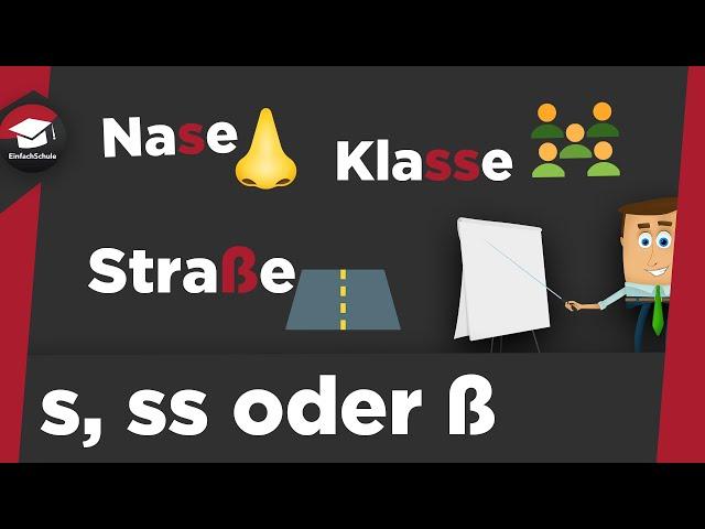 s, ss oder ß einfach erklärt - Was ist der Unterschied? Wann benutzt man ss oder ß? Regeln erklärt!