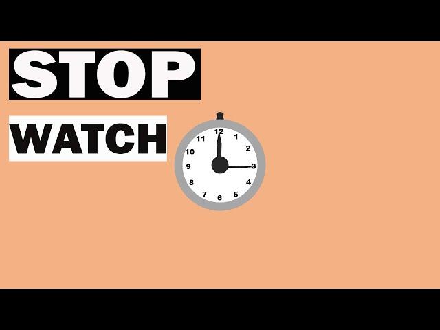 MAKE ANIMATED STOPWATCH IN POWERPOINT (2020)
