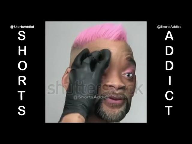 Will Smith Doing His Makeup | @ShortsAddict | #WillSmith #Makeup #ShortsAddictChannel #ShortVideos