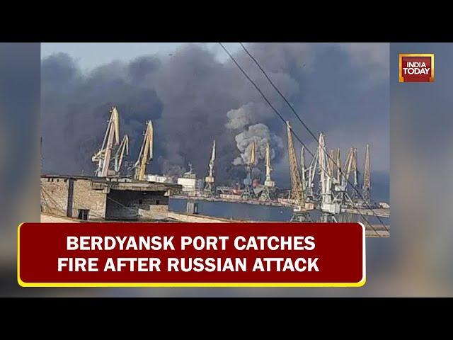 Russia Continues To Pound Ukraine On Day 29, Russia Blows Up Fuel Tanks In Berdyans'k Port