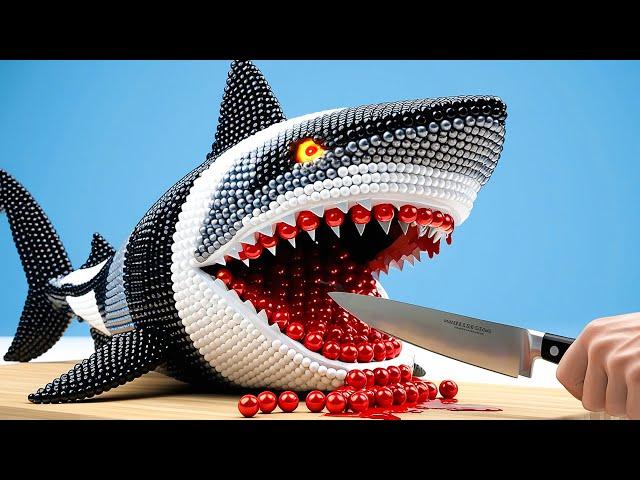 Hunting GIANT SHARK for SUSHI | Best of Magnetic Food IRL by Magnet Cooking