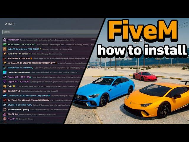 How to install FiveM for GTA 5 (2024) How to play in GTA Roleplay for FREE on PC