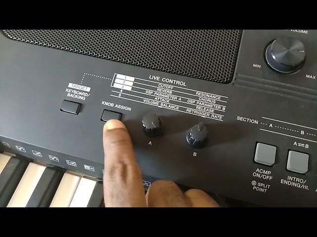 YAMAHA psr e463 "sustain notes without pedal" tutorial