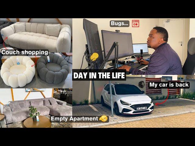 Day in the life of a Software Developer living in an Empty Apartment in Cape Town