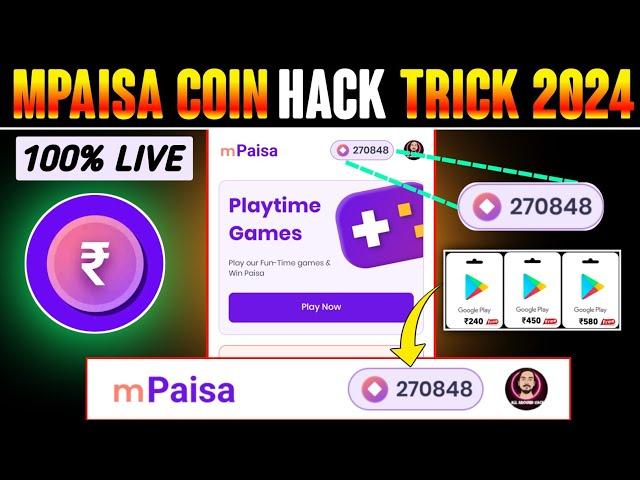 m Paisa App Unlimited Trick 2024 || m Paisa app new coin trick | mPaisa Unlimited Trick | mPaisa App