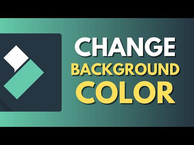 How To Change Background Color in Filmora |Customize Background Color | Wondershare Filmora Tutorial