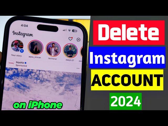 How to Delete Instagram Account on iPhone | Instagram account delete new update