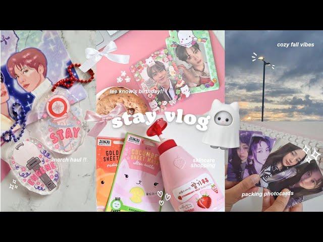 [STAY VLOG] week in my life ⭒˚｡⋆ birthdays, kpop merch, photocard mail, korean skincare + more !!