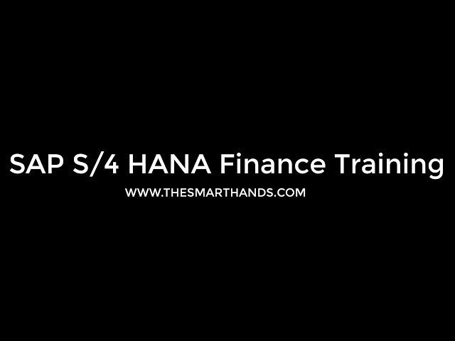 SAP S4 HANA FI Training - Overview of Financial Accounting | SAP S4HANA Simple Finance