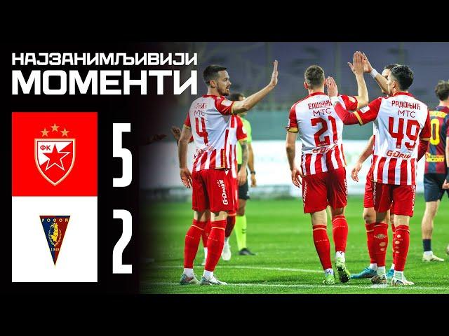 Crvena zvezda - Pogon 5:2, highlights