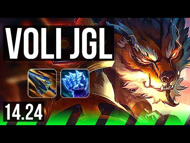 VOLIBEAR vs LEE SIN (JGL) | 8/0/9, Legendary | KR Diamond | 14.24