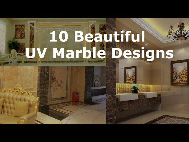 10 UV Marble Designs in ONE Minute | UV Marble Sheet Application  | PVC Marble Sheet Price in India