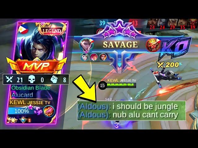 ALUCARD DAMAGE HACK BUILD! REASON ALUCARD SHOULDN'T BE UNDERESTIMATED! | AUTO SAVAGE BUILD! | MLBB