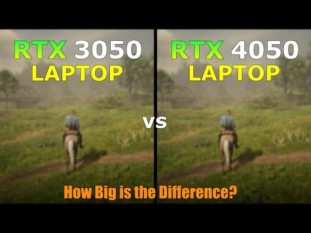 RTX 3050 Laptop vs RTX 4050 Laptop - Gaming Test - How Big is the Difference?