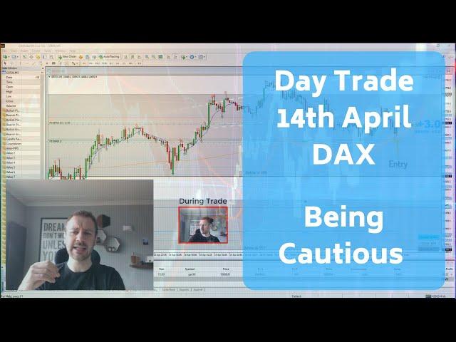 Day Trade 14th April Dax - Being Cautious
