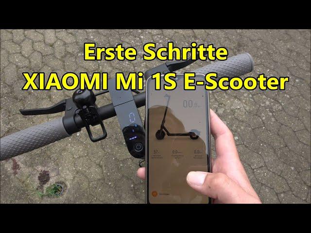 XIAOMI Mi 1S E-Scooter Erste Schritte und Bedienung vom Elektroroller Licht Fahrstufen an und aus