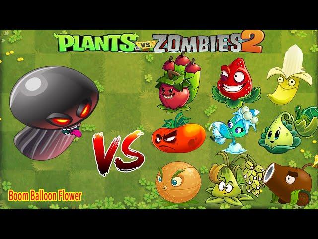 PVZ 2 Boom Balloon Flower & Super Plants Challenge - Which Plant Is Best ？