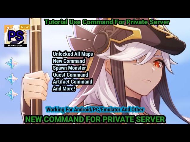 How to use Command on Genshin Private Server 3.1| New Command 