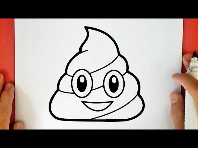 HOW TO DRAW A POOP EMOJI