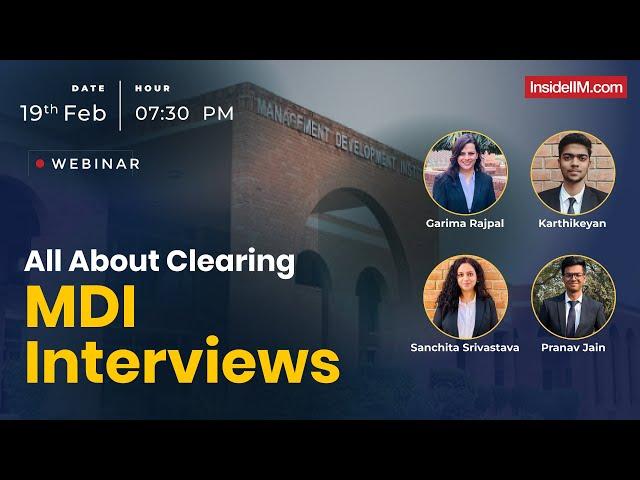 How To Prepare For MDI Interviews Ft. MDI Students | WAT-PI 2024