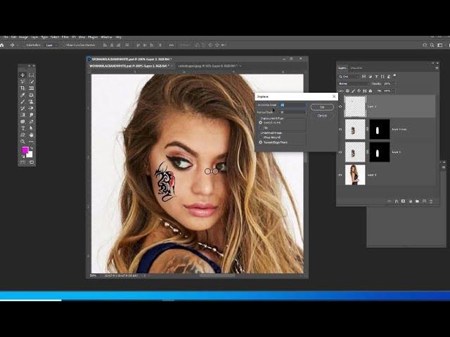 PHOTOSHOP FILTERS CONTINUED - DISPLACE,VANISHINGPOINT AND LIQUIFY (LIVE CLASS)