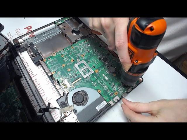 Asus K53E disassembly laptop charge port repair charging port repair fix power jack repair