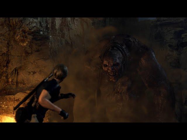 Resident Evil 4 (2023) | 4K | Cutscenes | El Gigante