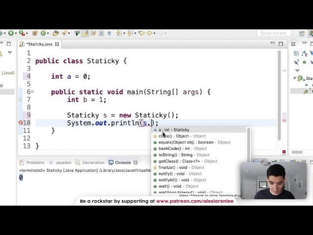 Static in Java Tutorial #75