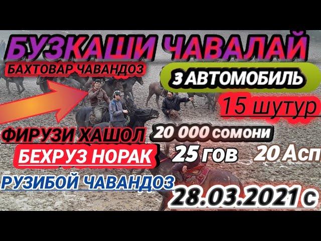 БУЗКАШИ ЧАВАЛАЙ  28.03.2021  3 АВТОМОБИЛЬ 15 ШУТУР 25 ГОВ 20 АСП 