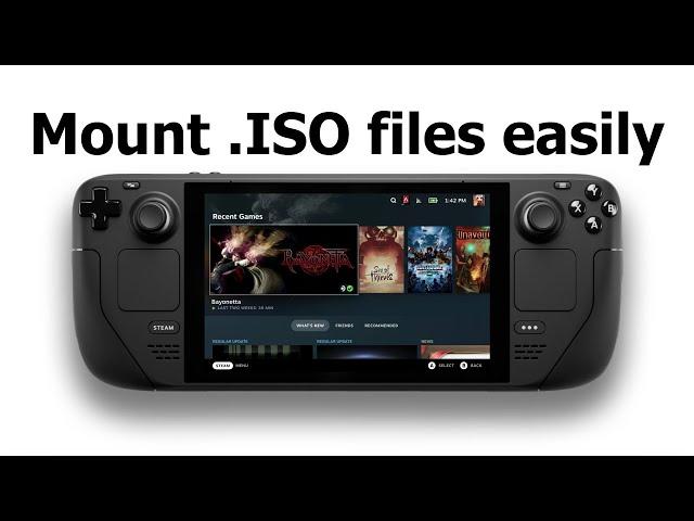 [OUTDATED] How to mount an ISO file on the Steam Deck