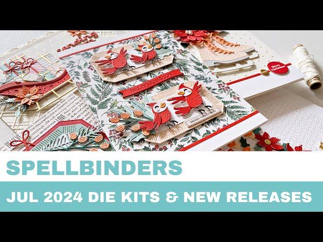 #300 Spellbinders July 2024 Die Kits & Handmade Holidays Kit & Home for the Holidays Collection